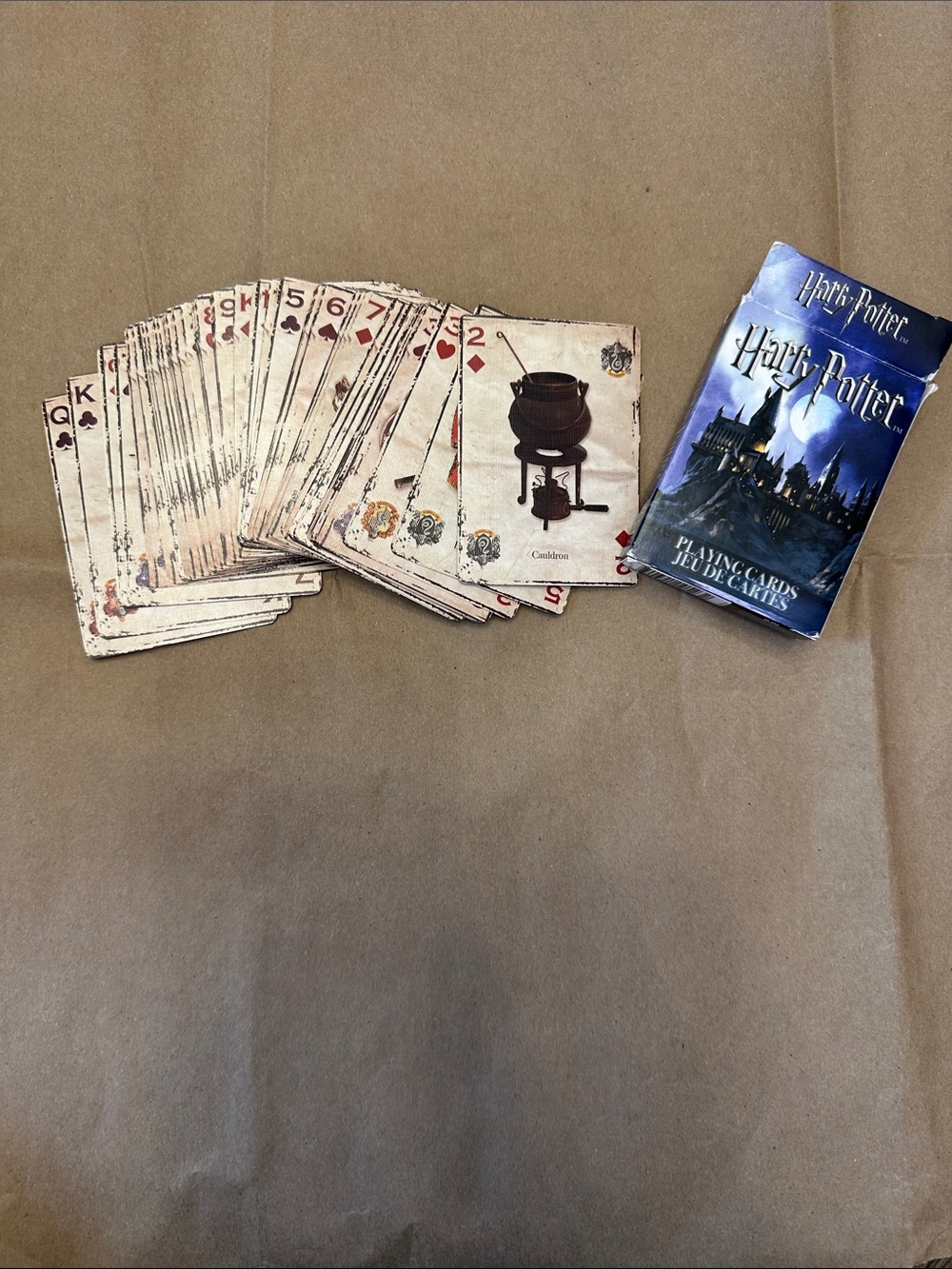 Warner Bros. Themed Playing Cards – Blue Box, Vintage-Style harry potter